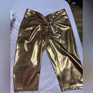 SKIMS metallic swim v waist pant